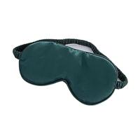1PC-Double-Sided Artificial Silk Eye Mask Shield Breathable Bag Elastic Lunch Break Sleep Shading(Green)