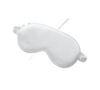 1PC-Double-Sided Artificial Silk Eye Mask Shield Breathable Bag Elastic Lunch Break Sleep Shading(White)