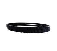 1pc Double-Sided Toothed synchronous Belt, Black Rubber Circular arc Toothed Transmission Belt, Tooth Pitch 5mm(D5M-850,Width 10mm)