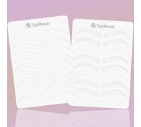 1pc Double Sided White Silicone Nano Hair Stroke Practice Skin Permanent Makeup Microblading Practice Pad Sheets for Eyebrow Training (1pc)