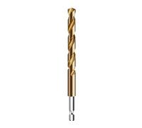 1PC Drill Bit 1/4 Hex Shank Twist Steel Titanium Coated High Speed Hexagonal Handle Tool(10mm)