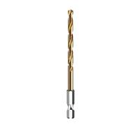 1PC Drill Bit 1/4 Hex Shank Twist Steel Titanium Coated High Speed Hexagonal Handle Tool(2.5mm)