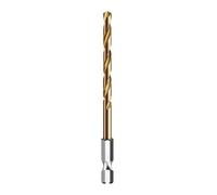 1PC Drill Bit 1/4 Hex Shank Twist Steel Titanium Coated High Speed Hexagonal Handle Tool(3.5mm)