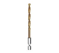 1PC Drill Bit 1/4 Hex Shank Twist Steel Titanium Coated High Speed Hexagonal Handle Tool(4.2mm)