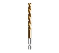 1PC Drill Bit 1/4 Hex Shank Twist Steel Titanium Coated High Speed Hexagonal Handle Tool(7mm)