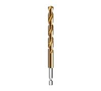 1PC Drill Bit 1/4 Hex Shank Twist Steel Titanium Coated High Speed Hexagonal Handle Tool(8mm)