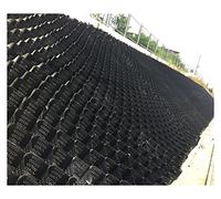 1pc Driveway Geogrid Stabilizer - 4"/2" High HDPE Ground Grid for Gravel and Erosion Control (3ft-164ft)(4x20 m (13x66 ft) 10cm/4" High)