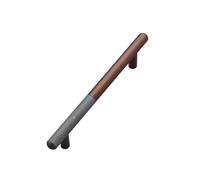 1PC Dual-Color Rolled Pattern Amish-Style Coffee Cabinet Pulls - Aluminum Alloy Decor Hardware for Drawers Cupboards