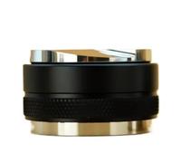 1Pc Dual-Head Coffee Distributor, 51mm/53mm/58mm, Dual-Sided Flat and Triple Spiral Blade, 304 Stainless Steel,(ST-black-51)