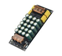1pc Dual Power Supply Rectifier Filter Board Module 1200W, 10A Max Current, 2x50V Input, with Safety Covers and High-Performance Capacitors, Compact Design for Stable Voltage Conversion
