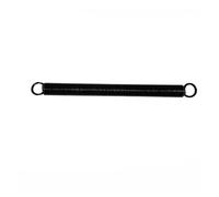 1PC Durable Quenched Black 65Mn Steel Tension Expanding Spring Double Loop L:300mm(1.4x14x300mm)