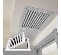1pc Durable White Louvered Access Panel for Drywall Ceiling - 18in Metal Access Door with Vents, Easy Installation(30x60cm)