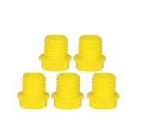 1pc Dust Cap Secure Wheel Lock Receiver Plug, Yellow Threaded Plastic Anti-Dust Protector Plug Universal for Trailer Hitch Wheel Lock Tube Port, Waterproof Rustproof Dust Cover Cap Accessories