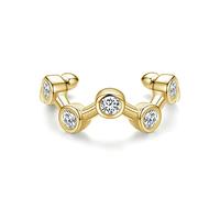 1pc Ear Cuff 925 Sterling Silver Gold Color Circle Fashion Hoop Earrings Tiny Clip Ear for Women Girl Jewelry