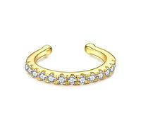 1pc Ear Cuff 925 Sterling Silver Gold Color Circle Fashion Hoop Earrings Tiny Clip Ear for Women Girl Jewelry