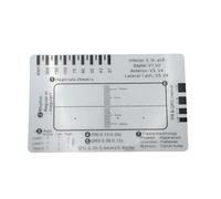 1pc ECG 7 Step Ruler, Portable Transparent Electrocardiogram Caliper for EKG/ECG Interpretation, PVC Measuring Tool for Nurses, Students, Clinicians