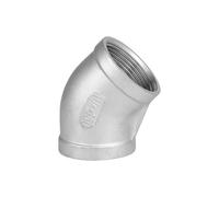 1pc Elbow 45 Degree Angled F/F Stainless Steel SS304 Female* Female Threaded Pipe Fittings Reducer Plumbing connection(1/4")