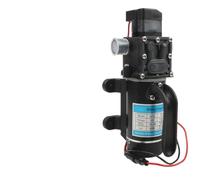 1pc Electric 12V 24V 120W 10/min Water Film High Pressure Black Micro Water Pump for Garden Water Sprayer Car Wash(12V)