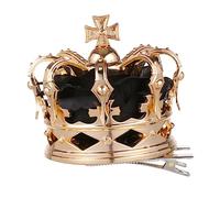 1Pc Elegant Crown Headdress Three Dimensional Party Queen Accessory for Halloween Charming Hair Ornament for Women Durable Attractive Design