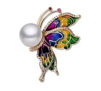 1Pc Elegant Romantic Butterfly Brooch with Colorful Pin Exquisite Luxury Accessories Party Daily Decoration Gift