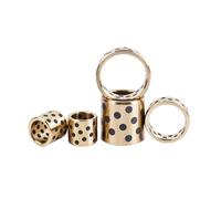 1pc Embedded Graphite Brass Self-lubricating Bearing Bushings, Inner Diameter 50mm, Outer Diameter 60mm, Height 35mm, 50x60x35mm(1pc)