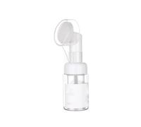 1PC Empty Facial Cleansing Bubble Foam Containers Foaming Soap Dispensers Pump Bottles With Silicone Brush For Liquid Foaming Soap Shampoo(30ML), facial brush