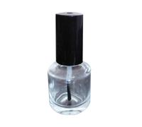 1Pc Empty Nail Polish Bottles Transparent Glass Nail Varnish UV Gel Container With Brushes Makeup Cosmetic Organizer Nailpolish Colors