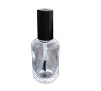 1Pc Empty Nail Polish Bottles Transparent Glass Varnish UV Gel Container With Brushes Makeup Cosmetic Organizer Set Tool