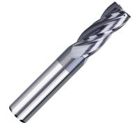 1pc End Mill 3-16mm R0.2-R1.0 4 Flute Carbide CNC Corner Radius Milling Cutter Machining Metal Router Bit(34mm)