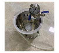 1pc Epoxy Resin Vacuum Chamber Kit - Stainless Steel Pressure Pot for Wood Stabilizing and Essential Oil Extraction(21L(D 30xH 30cm))