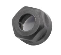 1pc ER11-A Chuck Collet Nut - CNC Clamping Nut for Engraving Machine, Black/Silver(Black)