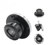 1pc ER50 ER40 ER32 ER25 ER16 D80 D100 D125 Flange Four Axis Cartridge Collet Fixture Chuck for CNC Milling Lathe Tool Collet Chuck(ER40-D125 (7 Holes))