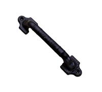 1PC European New Style Electroplating Handle Red Antique Copper Black Silver Window Hardware Handle(Black handle)