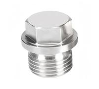 1pc External Hexagon Plug NPT BSPT BSPP Thread Pipe Fitting, 1/8 1/4 3/8 1/2 3/4 Inch 304 316 Stainless Steel(BSPP Thread,SS304_1/4INCH)