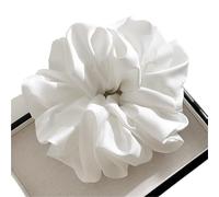 1Pc Extra Large Faux Silk Fluffy Hair Bands High Elasticity Soft Ponytail Holders Tie Luxury Casual Comfortable Hair Accessories(Color 1)