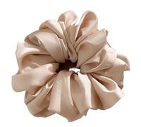 1Pc Extra Large Faux Silk Fluffy Hair Bands High Elasticity Soft Ponytail Holders Tie Luxury Casual Comfortable Hair Accessories Suitable For Casual, Party, Party(Color 5)