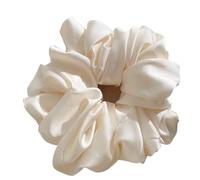 1pc Extra Large Faux Silk Fluffy, High Elasticity, Soft & Silky, Luxury Casual Comfortable Scrunchie For Women(Beige)