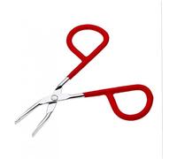 1Pc Eyebrow Tweezer Stainless Steel Scissors Shaped Slant Tip Clip Hair Beauty Toolcolor Random for Women Convenient Handled