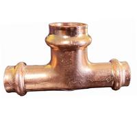(1Pc) EZ-FLUID 3/4" x 3/4" x 1" Copper Press Reducing Tee Fitting,Bullhead Heavy Duty LF Pressure Press 3 Way Reducer Tee Fittings w/Propress Press Pipe Plumbing Connection