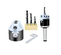 1pc -F1 2/3/4 inch 50/75/100mm F1 Type Boring Head 12/18/25mm Lathe Boring Bar Milling Holder for Milling Machine Tools + Hex Wrenche(R8(7-16) Tool Holder)