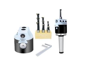 1pc -F1 2/3/4 inch 50/75/100mm F1 Type Boring Head 12/18/25mm Lathe Boring Bar Milling Holder for Milling Machine Tools + Hex Wrenche(R8 (M12) Tool Holder)