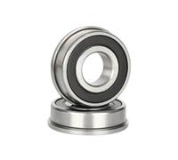 1pc F6800-2RS Flanged Deep-groove Ball Bearing, 10x19x5mm