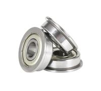1pc F6807-ZZ Metal Sealed Flange Deep Groove Ball Bearing, ID 35mm, OD 47mm, Width 7mm, 35x47x7mm