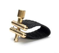 1pc Fabric Ligature For Alto Saxophone Mouthpiece For Standard Sax Metal Mouthpiece Musical Instrustrents Alto Saxophone Mouthpiece (Color : Gold)