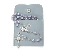 1pc Fashion Women's Prayer Beads Catholic - Prayer Bead Necklace Artificial pearl, solid-color simple style prayer beads, a gift for ladies, 19.69, Zinc, No Gemstone