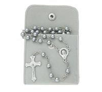 1pc Fashion Women's Prayer Beads Catholic - Prayer Bead Necklace Artificial pearl, solid-color simple style prayer beads, a gift for ladies, 19.69, Zinc, No Gemstone