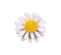 1Pc Fashionable Daisy Flower Brooch Exquisite Stylish Metal Flower Badge Lapel Pin Durable Daisy Flower Enamel Pin for T-Shirts All Clothes Decoration