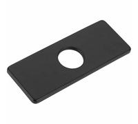 1PC Faucet Cover Plate 162 * 63 mm Black/Gold/Silver Hole Tap Deck Plate Stainless-Steel for Bathroom Kitchen Sink for Single-Hole