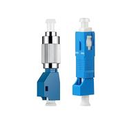 1PC FC Male to LC Female Hybrid Optical Fiber Convertor Adapter+ 1PC LC Female to SC Male Hybrid Flange Singlemode 9/125 SM Optical Fiber Adapter Connector