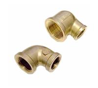 1pc Female-Female Reduce 1"- 1/2" BSPP Brass 90 Degree Elbow Round Pipe Fitting Reducer YZWRWRMKTB